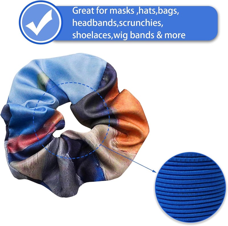 ZHFMLY Royal Blue Elastic Beaded Cords 2mm 2/25 inch Elastic Cord String for Bracelets,Small Bungee Shock Cord for DIY Crafts, Beading and Sewing 48ft(ZH174) - Image 5